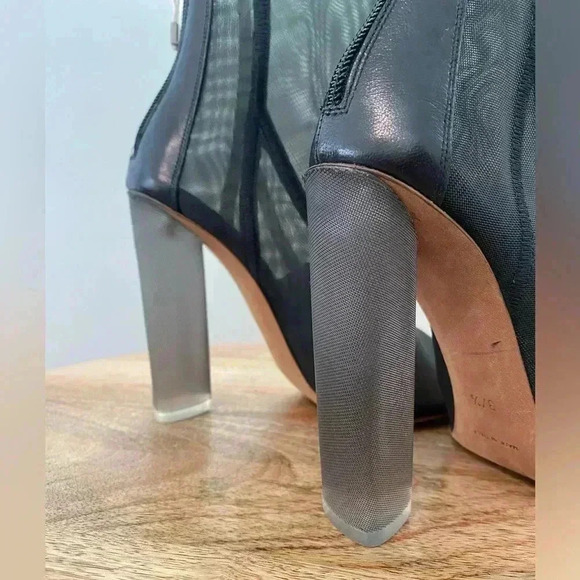 Yeezy Season 3 Mesh Mid Length Boots Black Size 7.5 - Picture 4 of 10